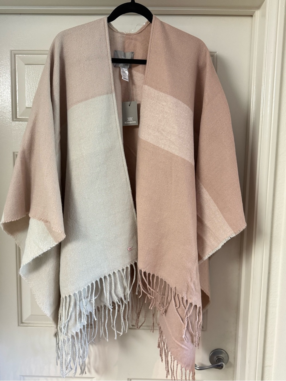 Soia & Kyo Blush Knit Open-Front Wrap